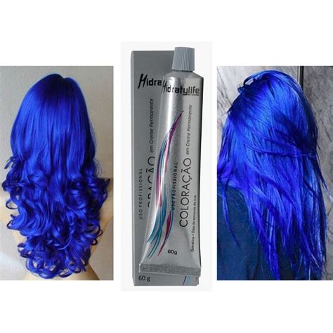 tinta azul para cabelo